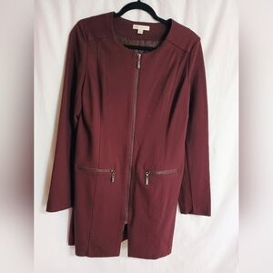 Elegant Burgundy Women's Jacket